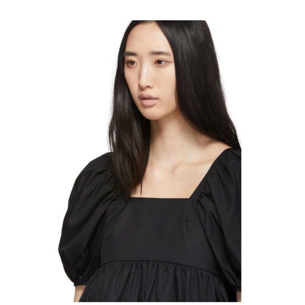 NWT CECILIE BAHNSEN ALMA SSENSE EXCLUSIVE BLACK SHORT SLEEVE BABYDOLL TOP
